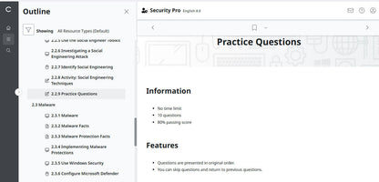 TestOut Security Pro for Security+ (SY0-701)