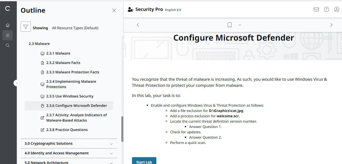 TestOut Security Pro for Security+ (SY0-701)