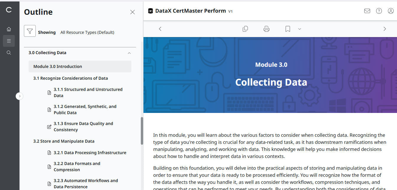 CompTIA DataX CertMaster Perform (V1)