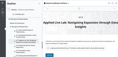 CompTIA DataX CertMaster Perform (V1)