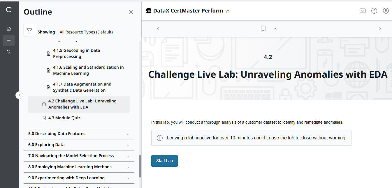 CompTIA DataX CertMaster Perform (V1)