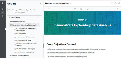 CompTIA DataX CertMaster Perform (V1)