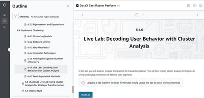 CompTIA DataX CertMaster Perform (V1)