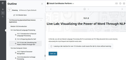 CompTIA DataX CertMaster Perform (V1)