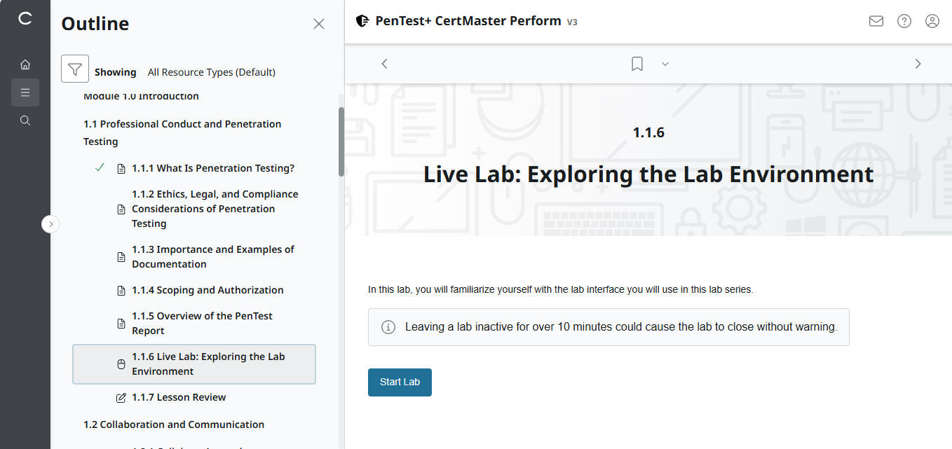 CompTIA PenTest+ PT0-003 (V3) CertMaster Perform – Pre-Configured Account | 3-Month Access | No Access Code