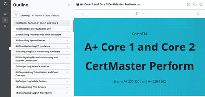 CertMaster Perform for CompTIA A+ Core 1 & 2  (V15) (120 Days  Access)