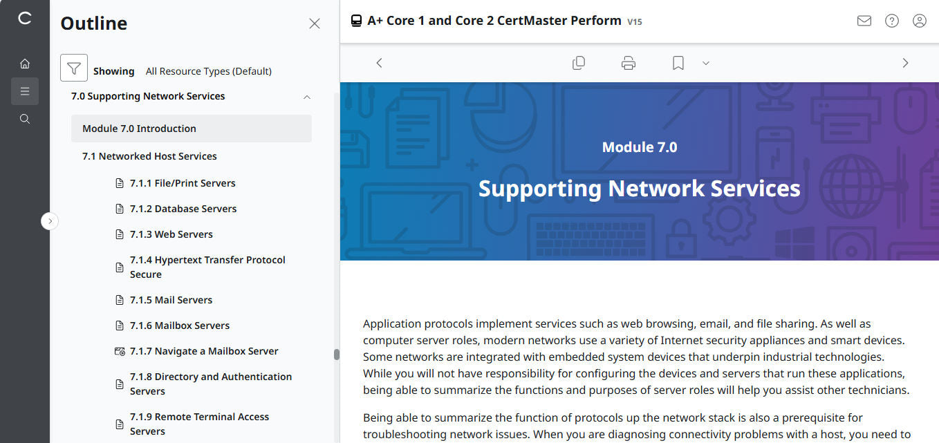 CertMaster Perform for CompTIA A+ Core 1 & 2  (V15) (120 Days  Access)