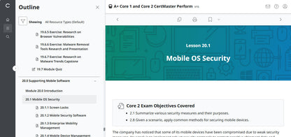 CertMaster Perform for CompTIA A+ Core 1 & 2  (V15) (120 Days  Access)